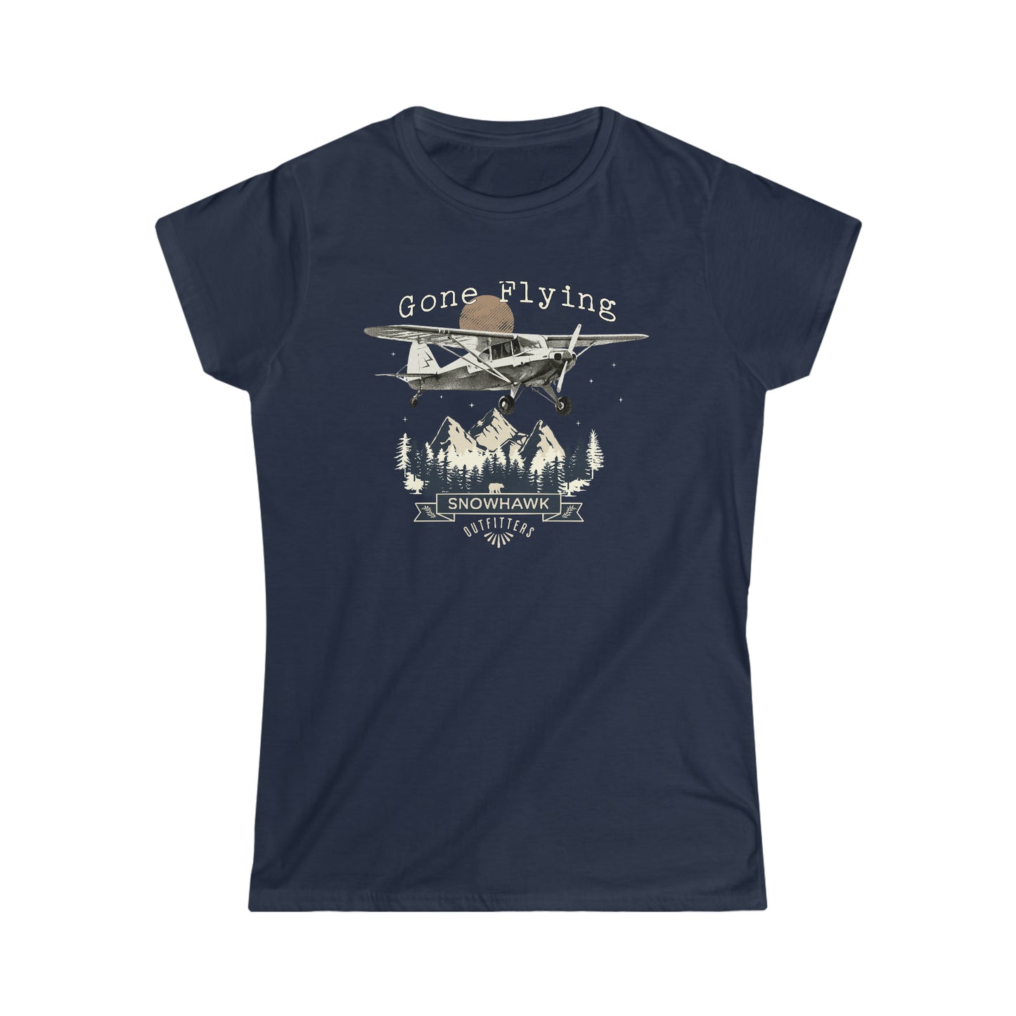Gone Flying Mountains Women's Softstyle Tee
