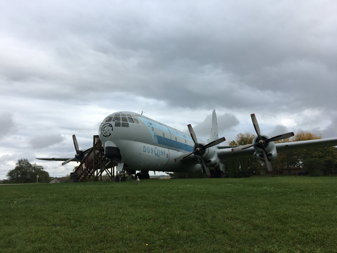 Boeing C-97 Stratofreighter airplane at the Don Q Inn in Dodgeville, Wisconsin