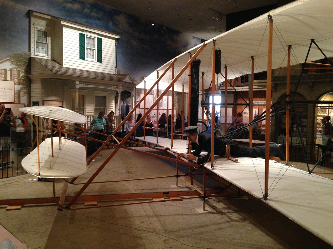 1903 Wright Flyer airplane at the National Air and Space Museum