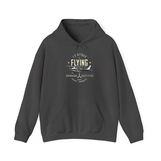 I'd Rather Be Flying Snowhawk Outfitters Unisex Heavy Blend™ Hooded Sweatshirt