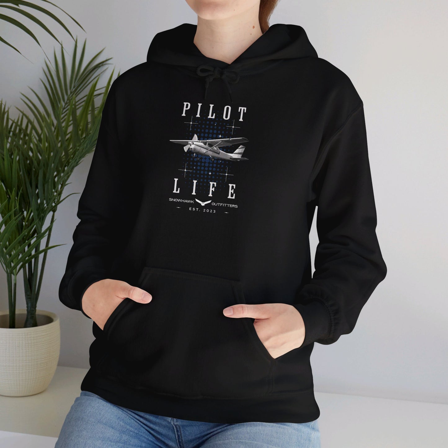 Pilot Life High Wing Unisex Heavy Blend™ Hooded Sweatshirt