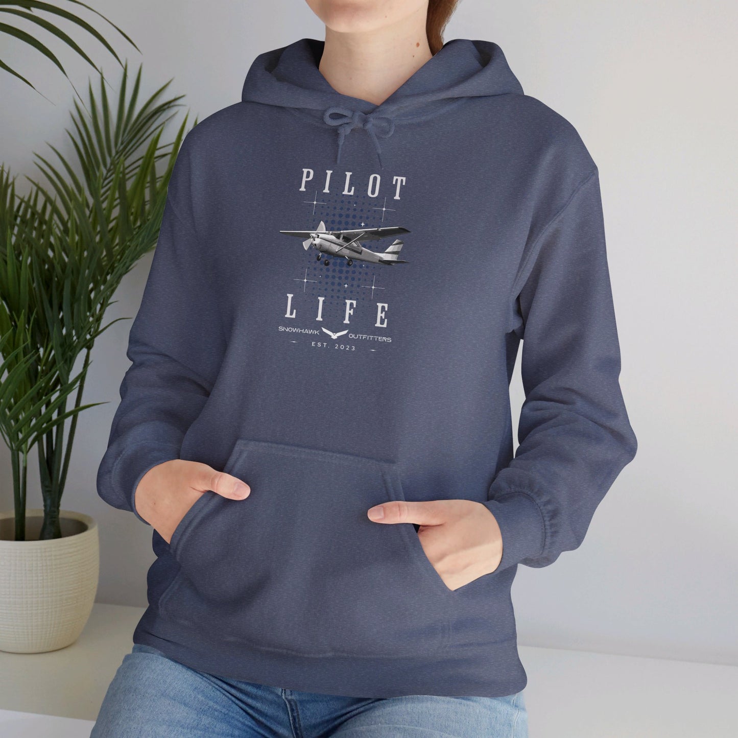 Pilot Life High Wing Unisex Heavy Blend™ Hooded Sweatshirt