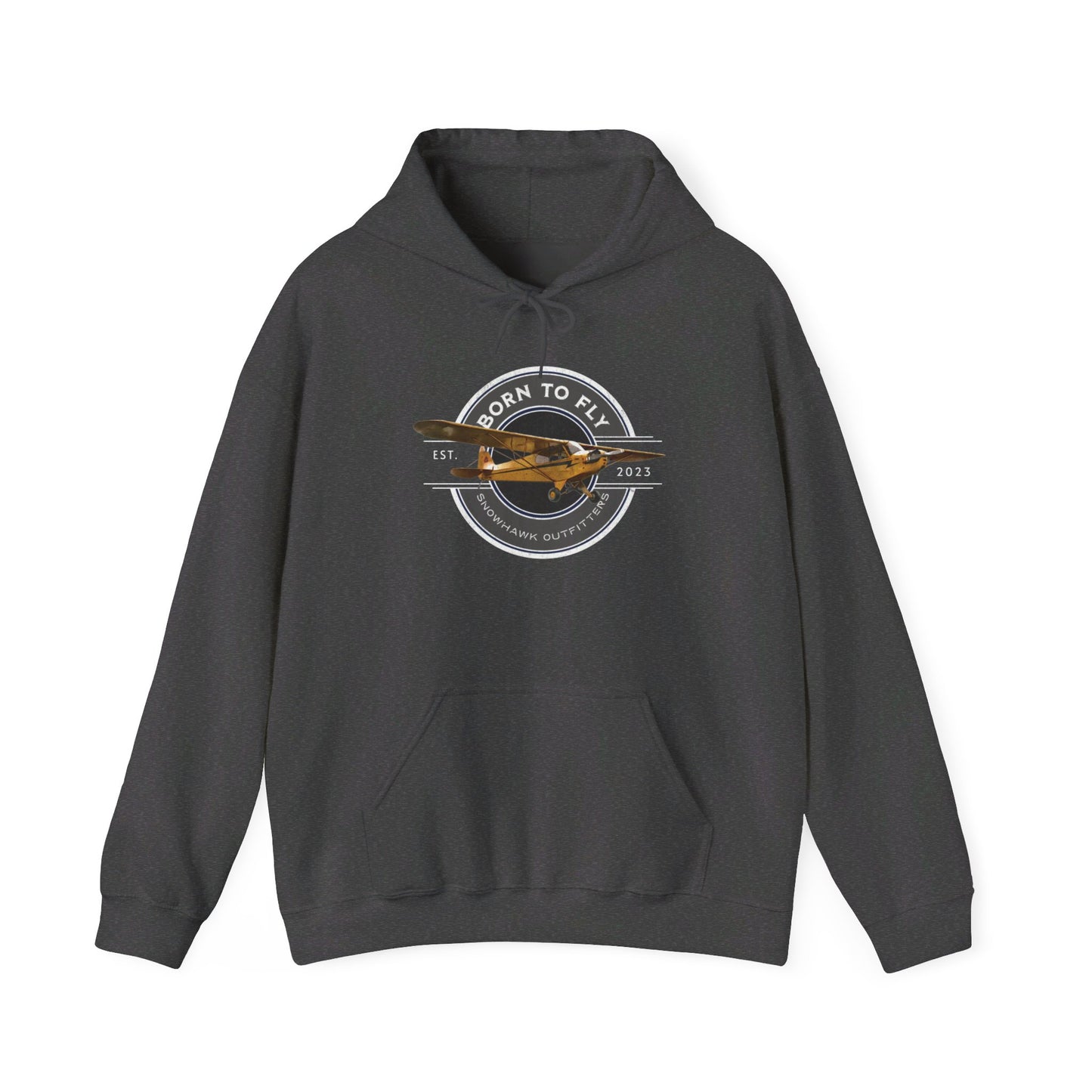 Born To Fly Piper Cub Unisex Heavy Blend™ Hooded Sweatshirt