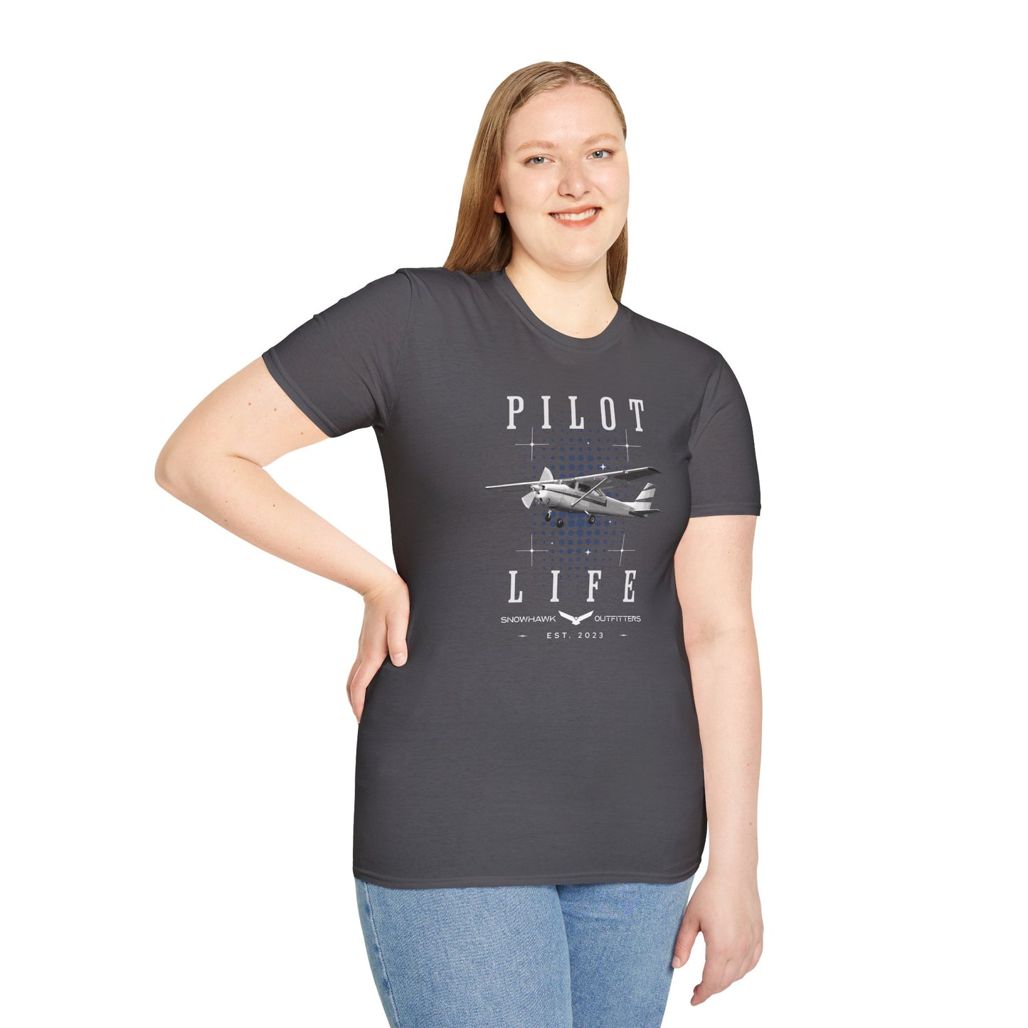 Pilot Life High Wing Unisex Softstyle T-Shirt