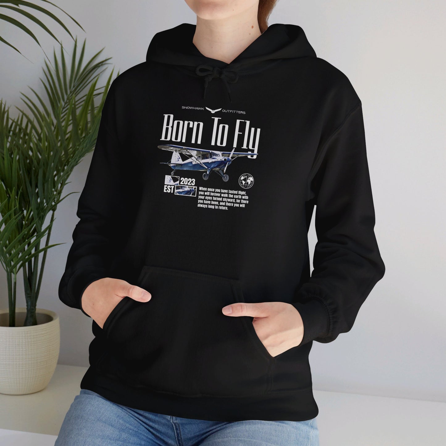 Born To Fly Eyes Turned Skyward Unisex Heavy Blend™ Hooded Sweatshirt