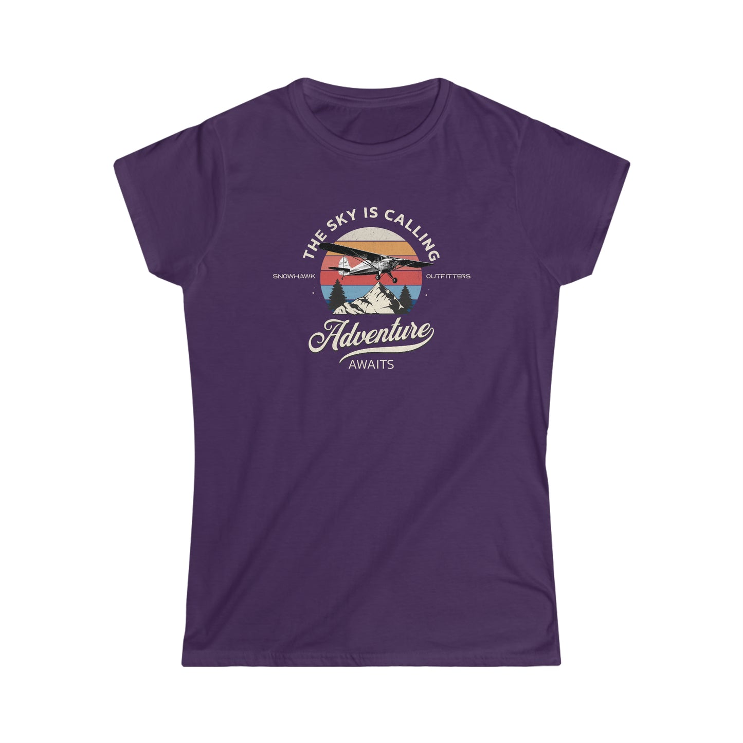 The Sky Is Calling Adventure Women's Softstyle Tee