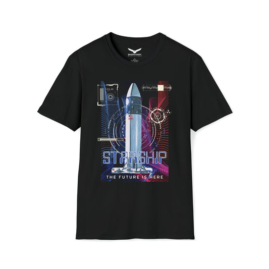 Starship The Future is Here Unisex Softstyle T-Shirt