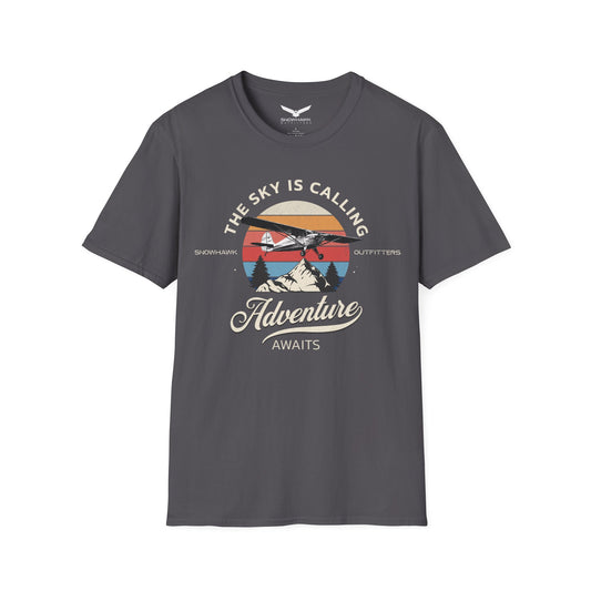 The Sky Is Calling Adventure Unisex Softstyle T-Shirt