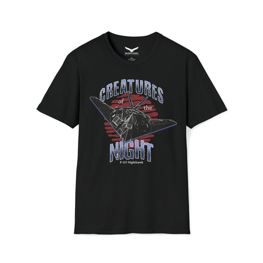 Creatures of the Night F-117 Nighthawk Unisex Softstyle T-Shirt