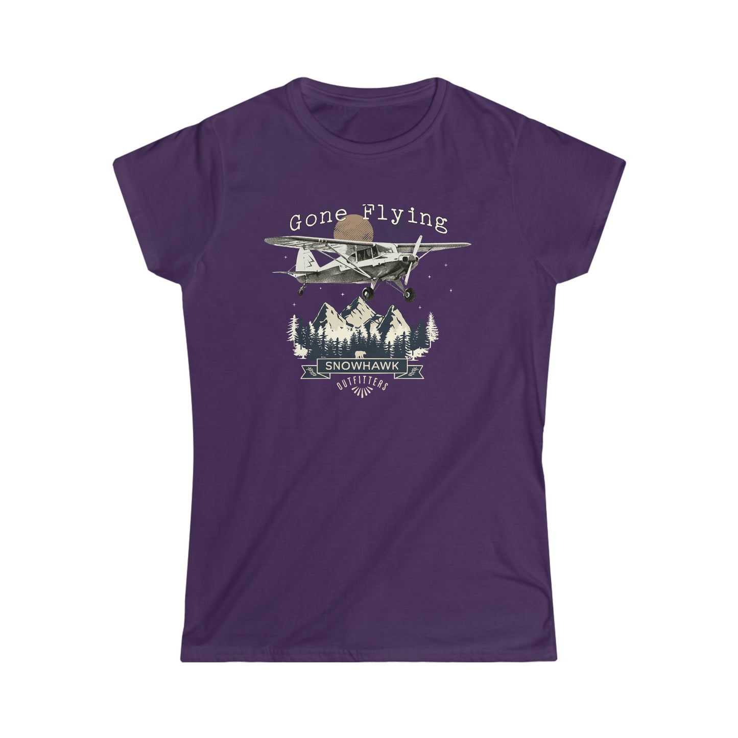 Gone Flying Mountains Women's Softstyle Tee