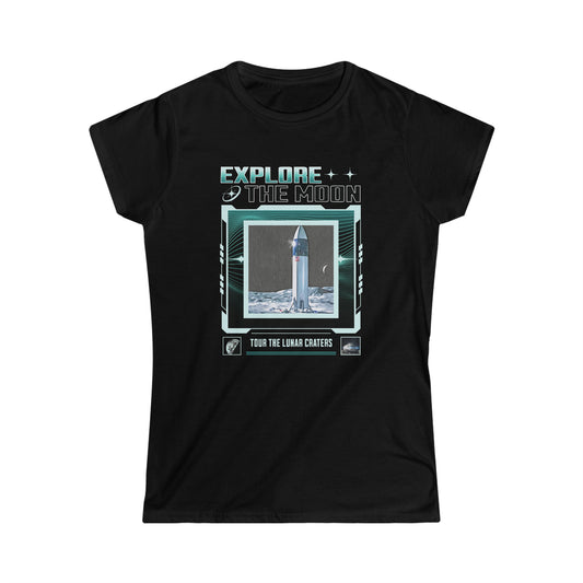 Explore the Moon Women's Softstyle Tee