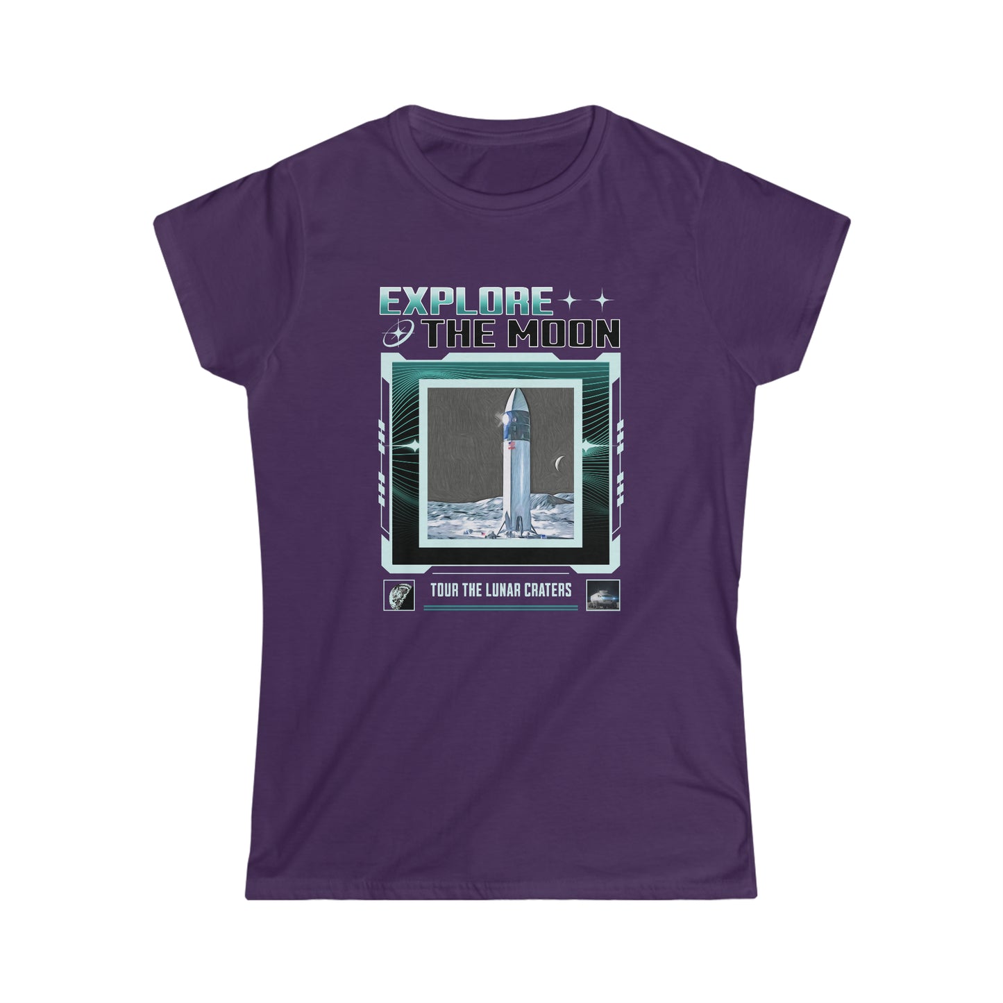 Explore the Moon Women's Softstyle Tee