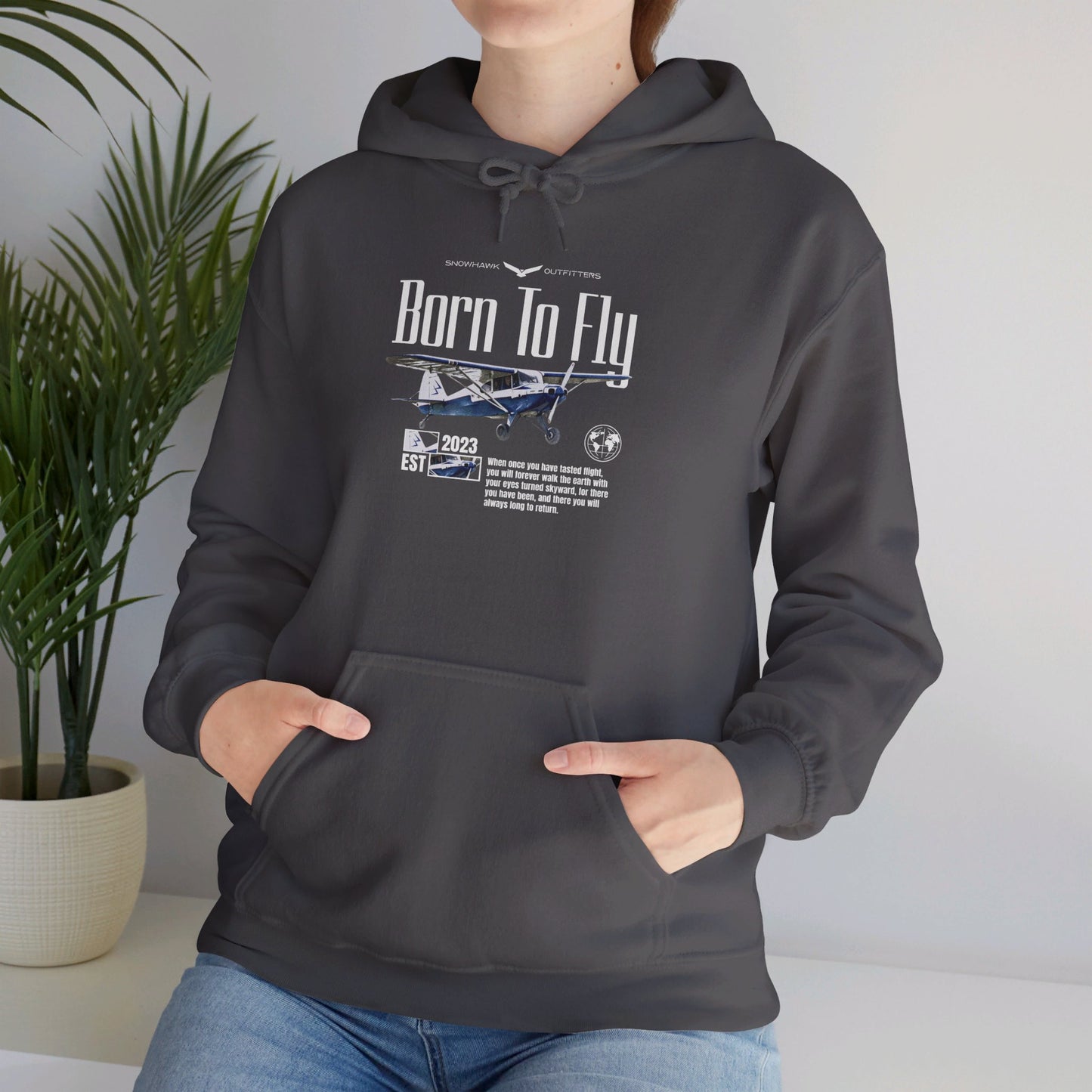 Born To Fly Eyes Turned Skyward Unisex Heavy Blend™ Hooded Sweatshirt