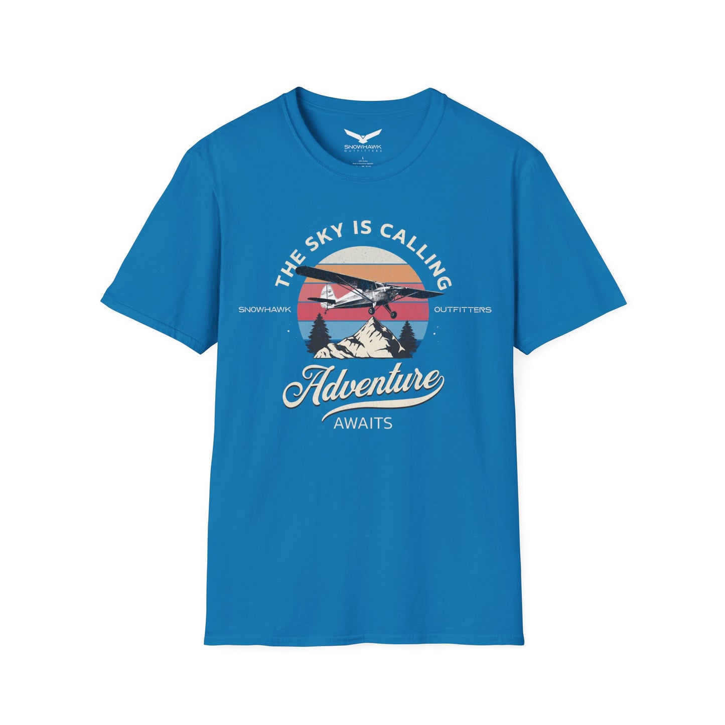 The Sky Is Calling Adventure Unisex Softstyle T-Shirt