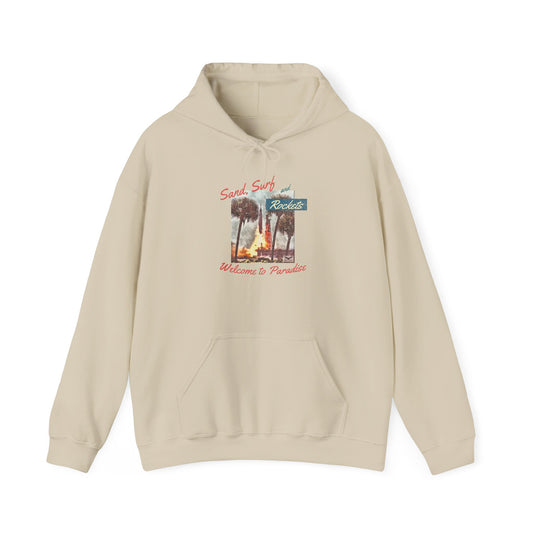 Sand, Surf, and Rockets 60's Style Unisex Heavy Blend™ Hooded Sweatshirt