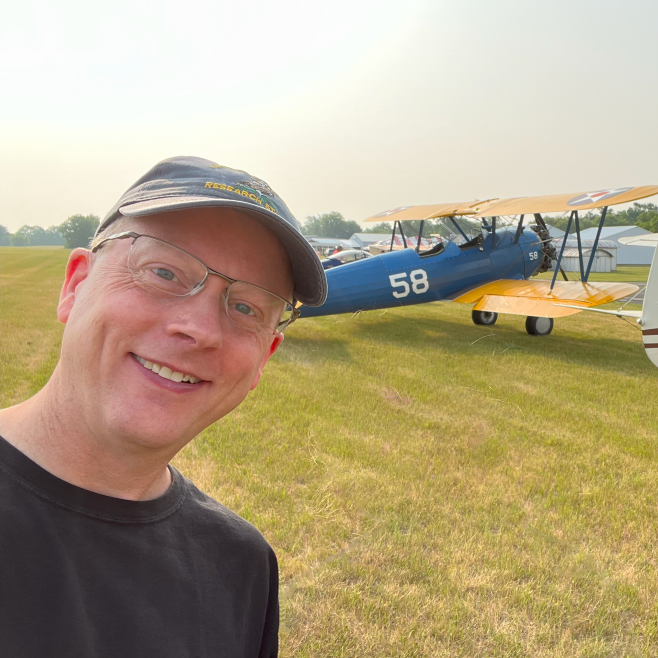 Snowhawk Outfitters founder Matt Vogel at a fly-in